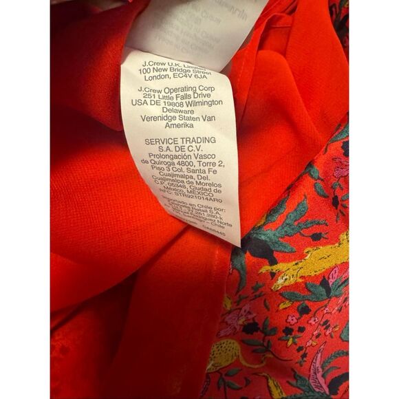 J. crew collection size M leopard red print holiday dress - EUC - Picture 11 of 11